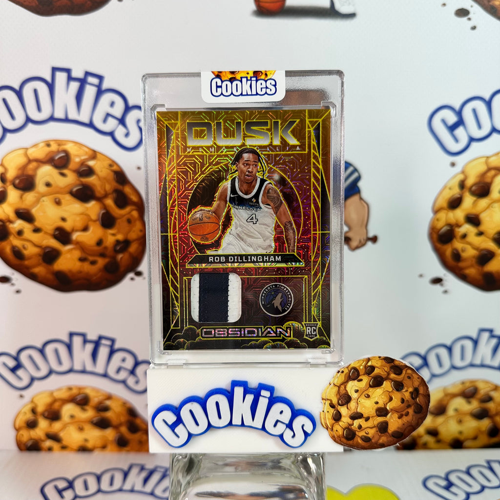 2024 Obsidian ROB DILLINGHAM Dusk Rookie Patch Molten Gold /10 Wolves (C)