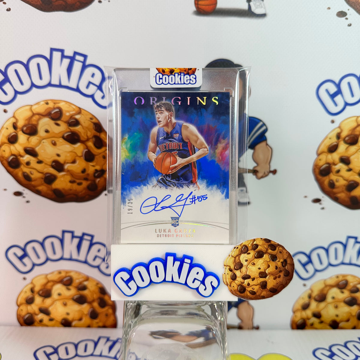 2021 Origins LUKA GARZA Rookie Auto Blue /35 On Card Pistons ©