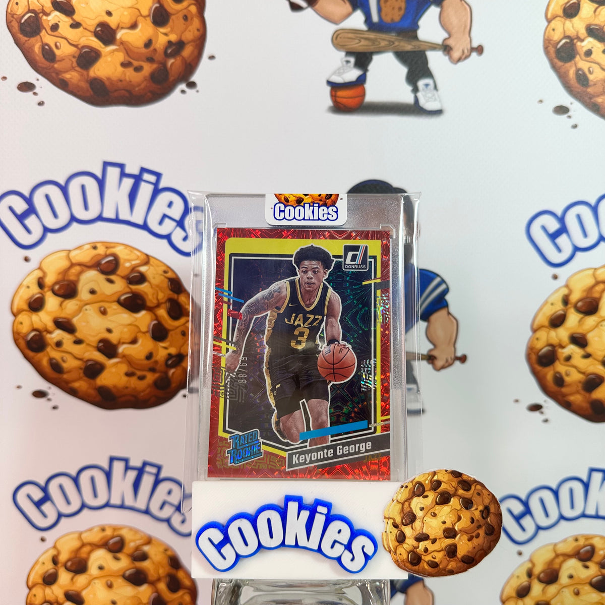 2023 Donruss KEYONTE GEORGE Rated Rookie Red Fireworks /88 Jazz ©