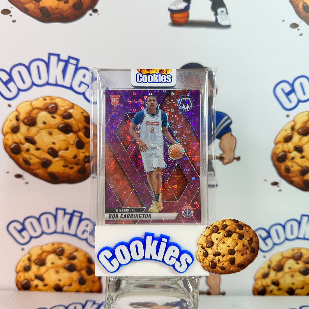 2024 Mosaic BUB CARRINGTON Rookie Purple Fast Break /50 Wizards ©