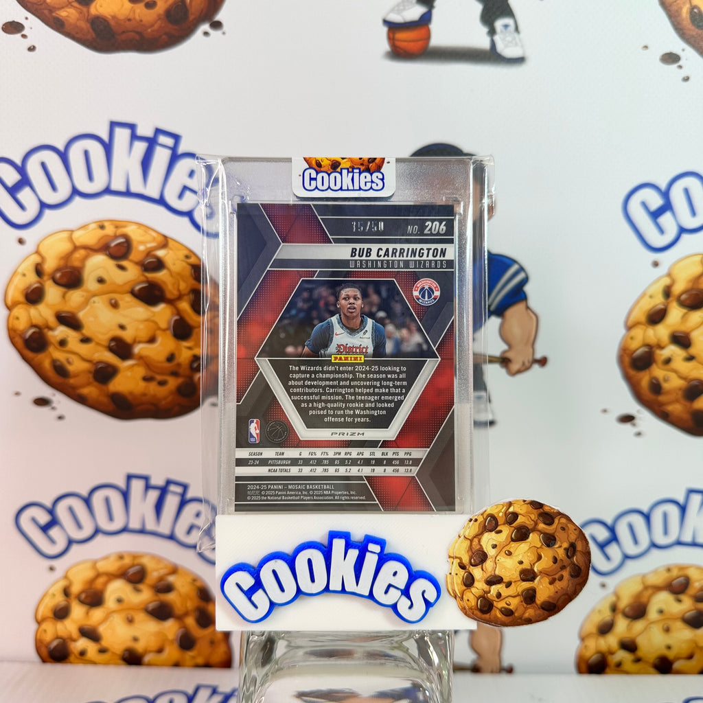2024 Mosaic BUB CARRINGTON Rookie Purple Fast Break /50 Wizards ©