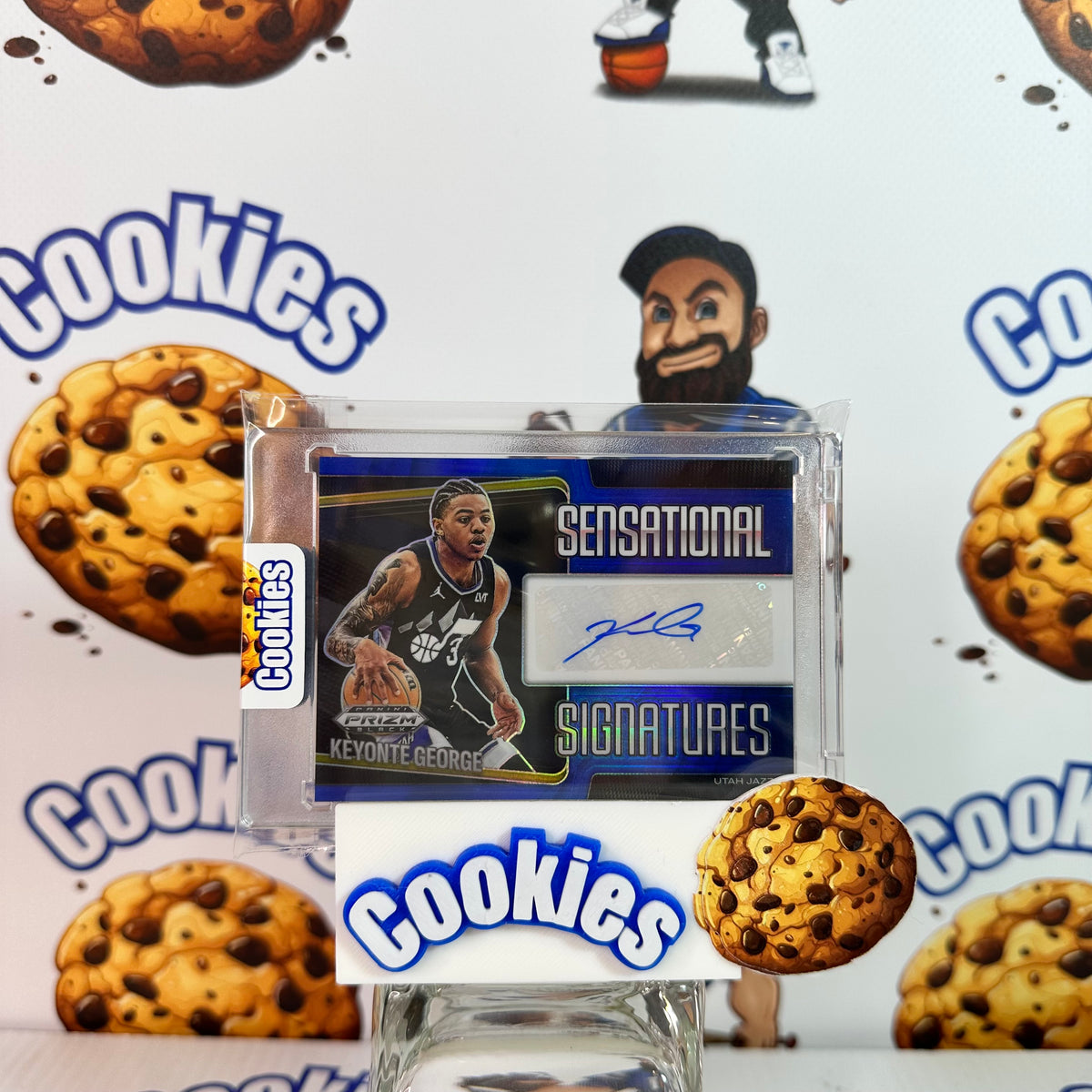 2024 Prizm Black KEYONTE GEORGE Sensational Signatures Auto Blue /49 Jazz ©