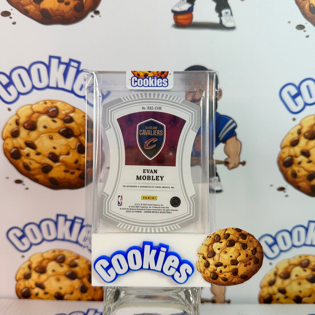 2022 Crown Royale EVAN MOBLEY Regal Achievements Die Cut Silver /49 On Card Auto Cavaliers ©