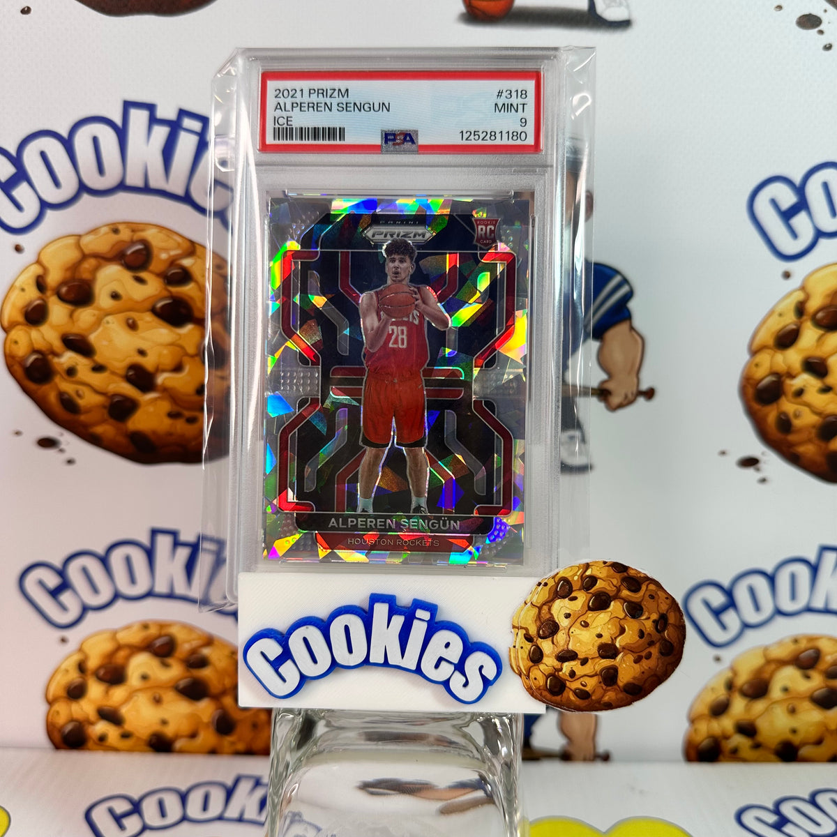 2021 Prizm ALPEREN SENGUN Ice Rookie PSA 9 Rockets ©