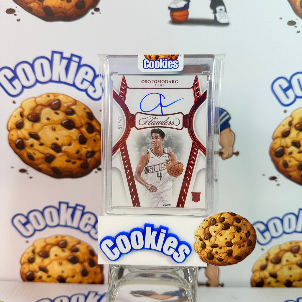 2024 Flawless OSO IGHODARO RPA Red Auto /15 Suns ©
