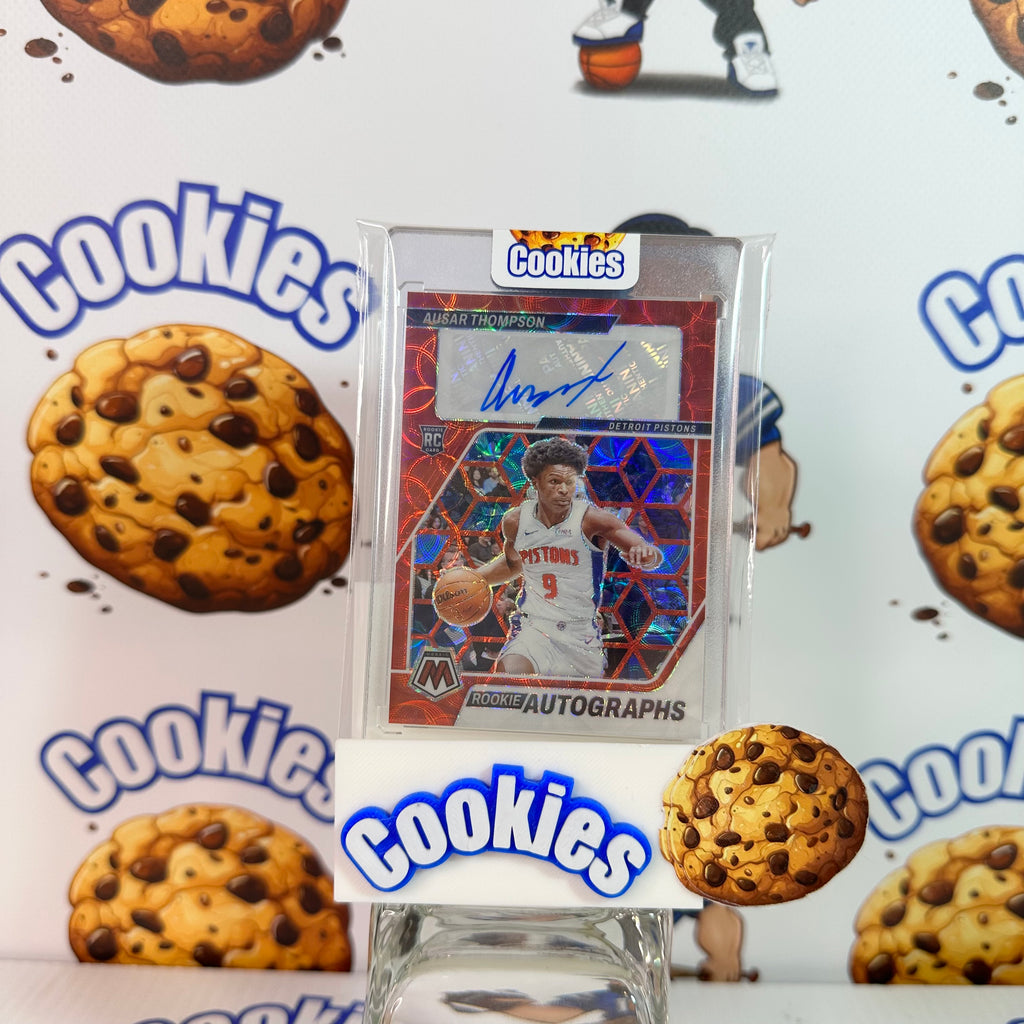 2023 Mosaic AUSAR THOMPSON Rookie Autographs Red Scope Pistons ©
