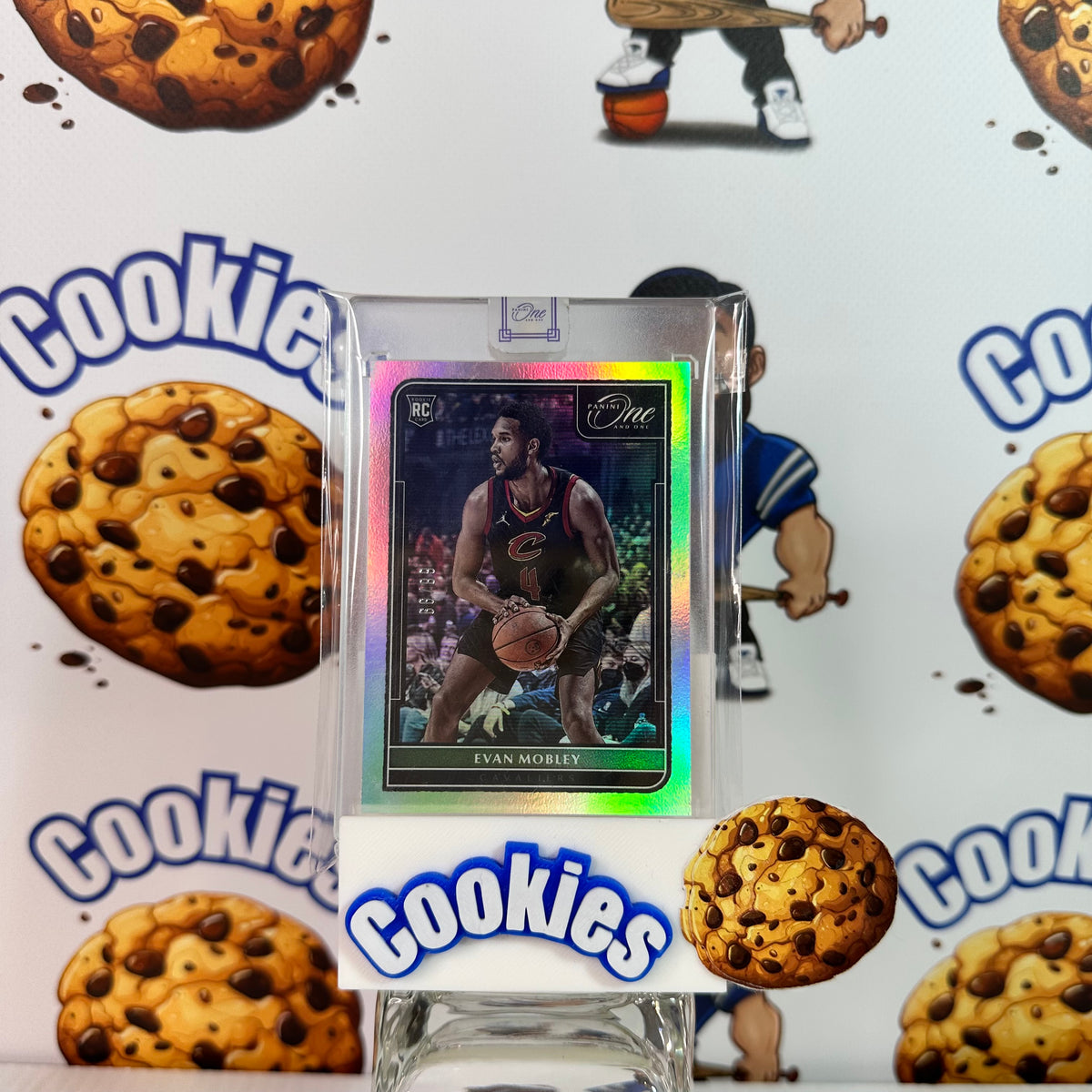 2021 One and One EVAN MOBLEY True Rookie Silver 66/99 Cavaliers ©