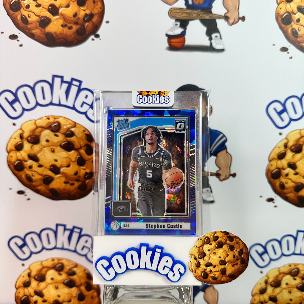 2024 Donruss STEPHON CASTLE Rookie Preview Blue Cracked Ice Spurs ©