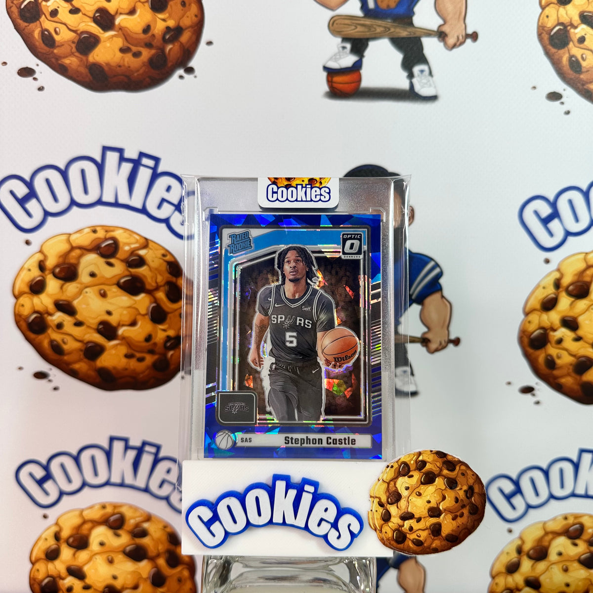 2024 Donruss STEPHON CASTLE Rookie Preview Blue Cracked Ice Spurs ©
