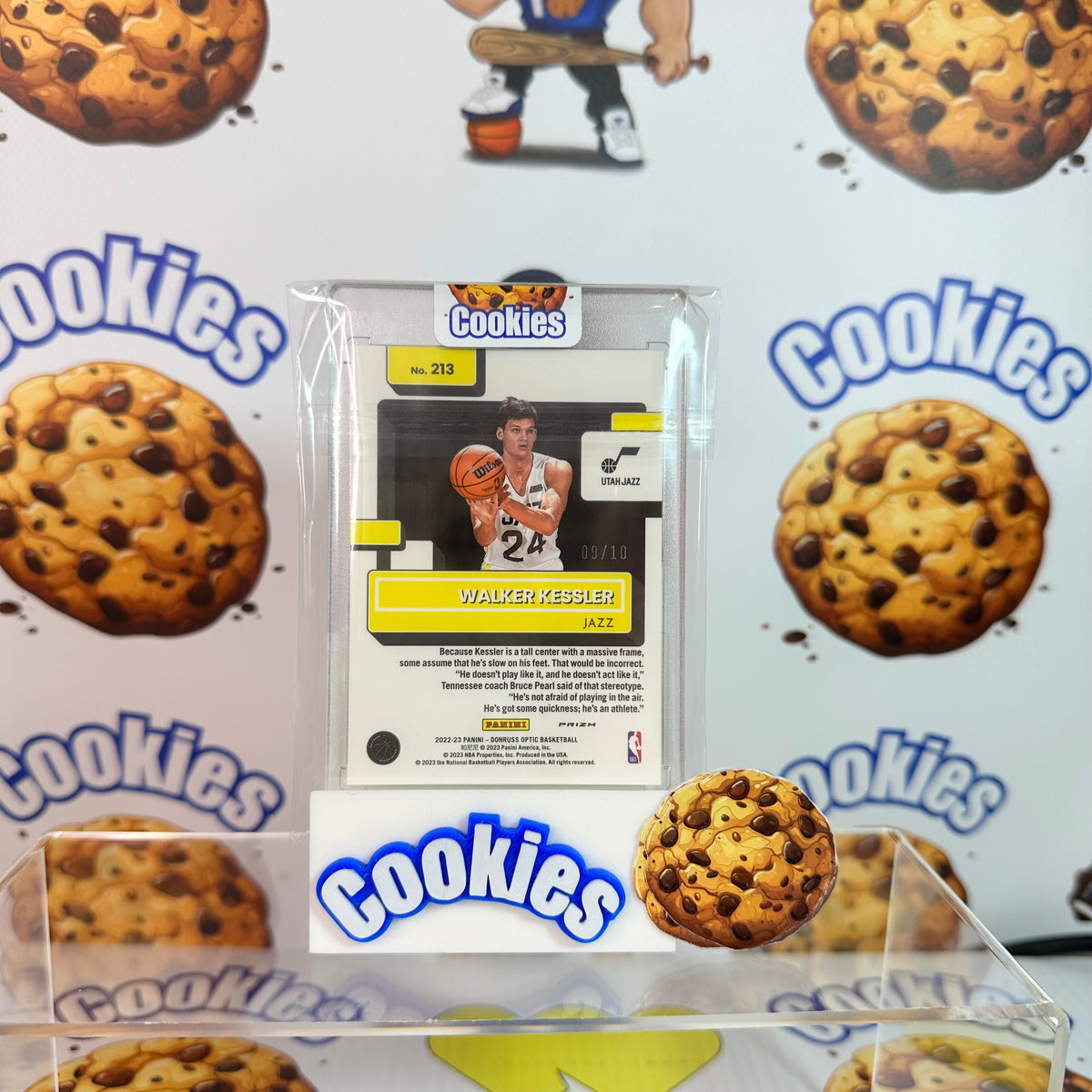 2022 Contenders Optic WALKER KESSLER Rated Rookie Fast Break Gold /10 Jazz (C)