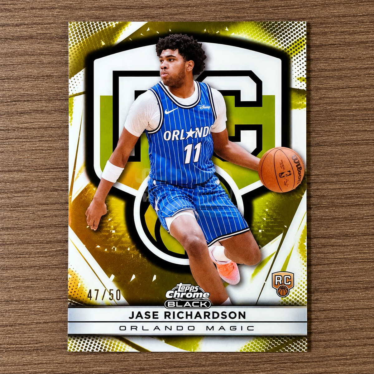 2025 Topps Chrome Black JASE RICHARDSON Rookie Variation Gold /50 Magic