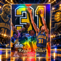 1999 Fleer REGGIE MILLER Flair Showcase Refractor Row 2 Pacers