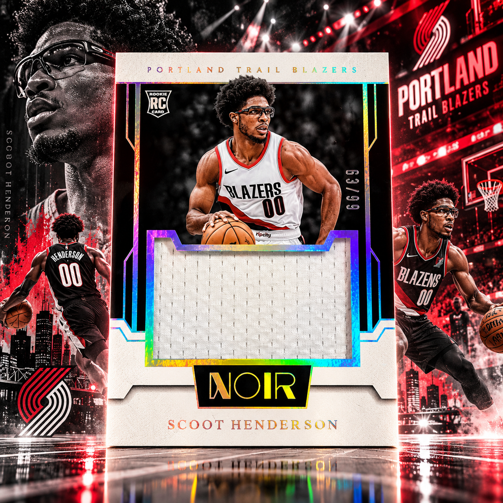 2023 NOIR SCOOT HENDERSON Rookie Jumbo Patch /99 Blazers