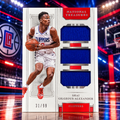 2018 National Treasures SHAI GILGEOUS-ALEXANDER Rookie Triple Patch /99 Player Worn Thunder (C)