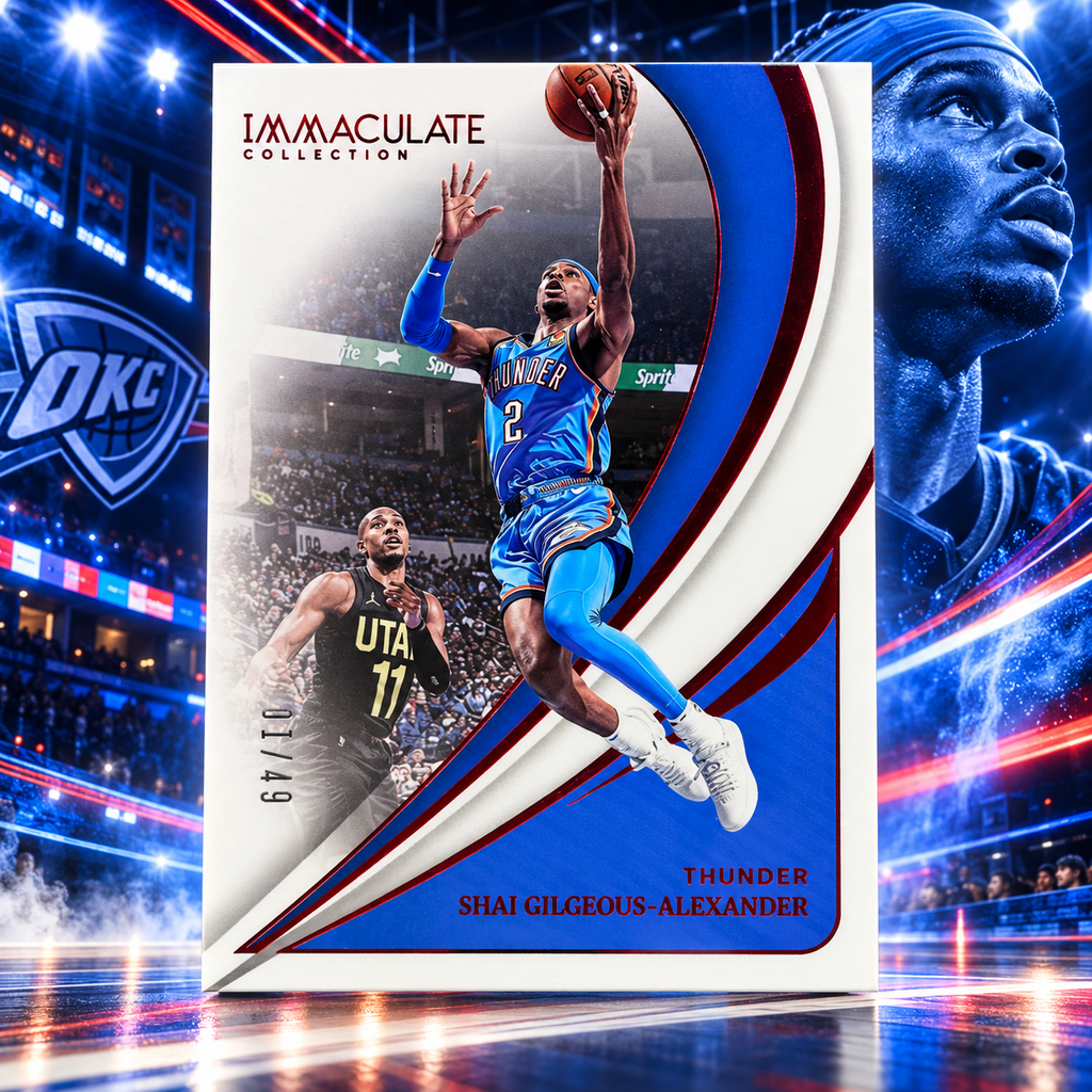 2023 Immaculate SHAI GILGEOUS-ALEXANDER Red 01/49 First Print OKC ©
