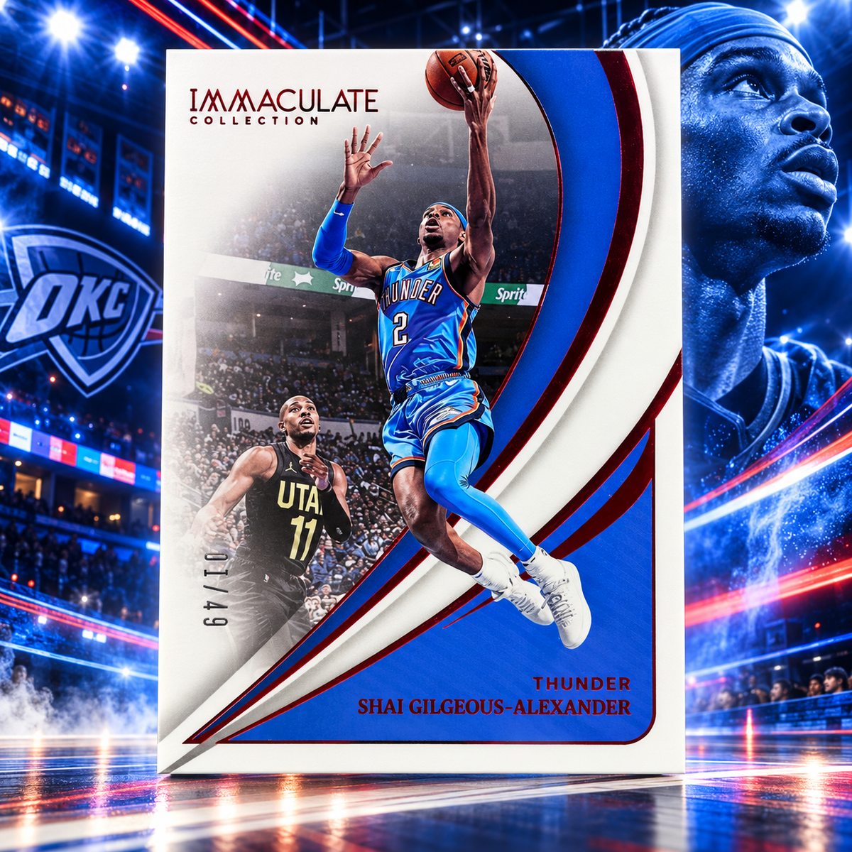 2023 Immaculate SHAI GILGEOUS-ALEXANDER Red 01/49 First Print OKC ©