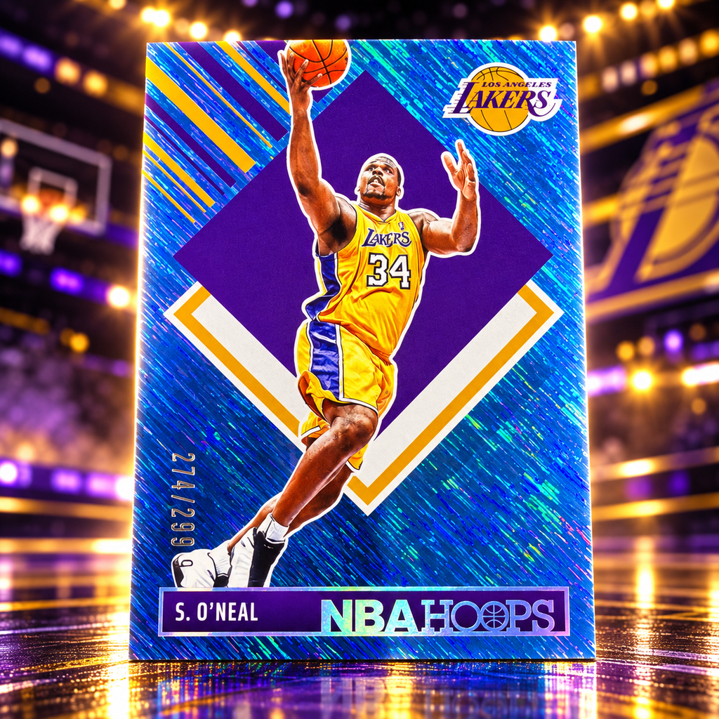 2024 NBA Hoops SHAQUILLE O'NEAL Tribute Premium Blue /299 Lakers