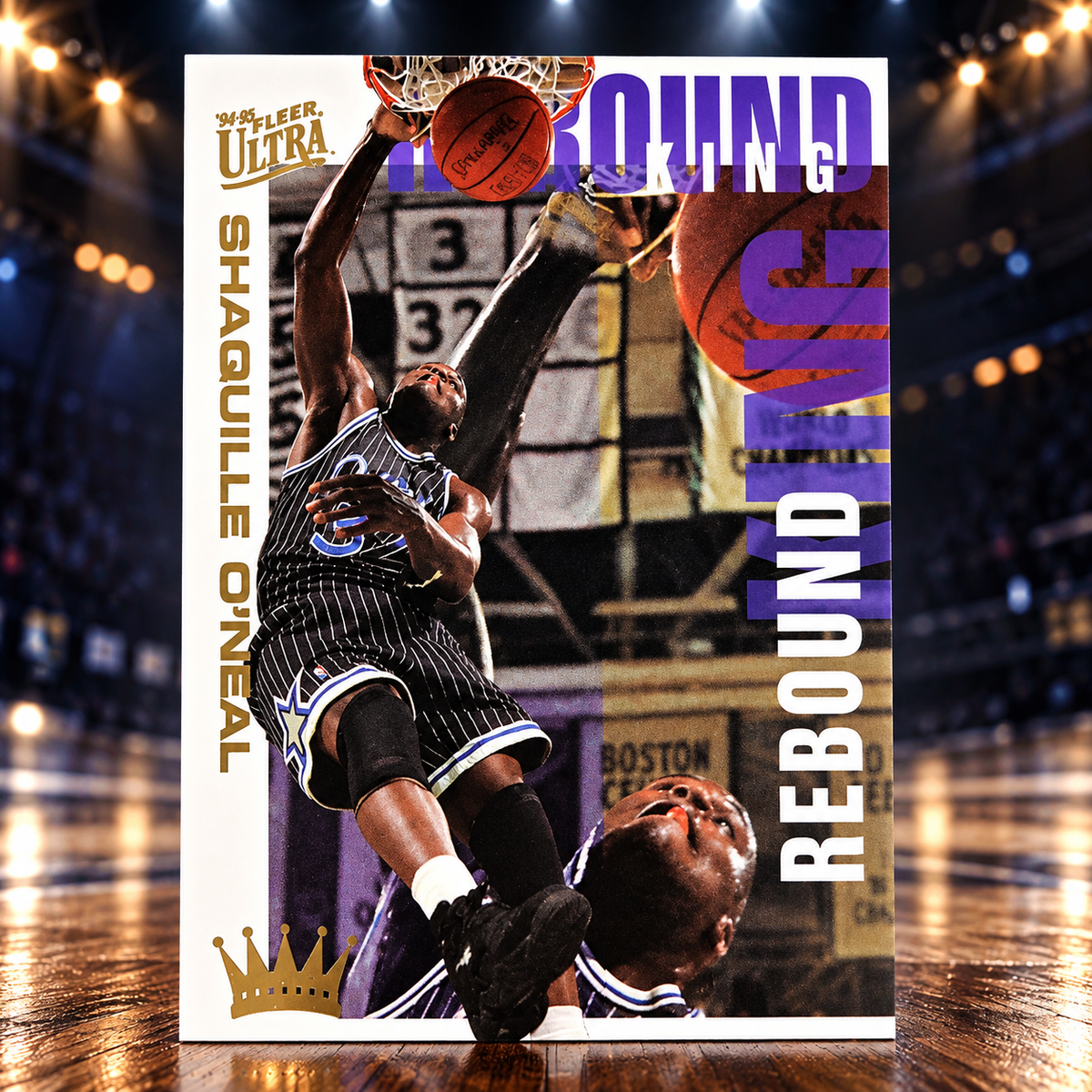 1995 Fleer Ultra SHAQUILLE O'NEAL Rebound King Magic
