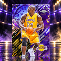 2025 Topps Chrome Update SHAQUILLE O'NEAL Go Time Purple Refractor /75 Lakers