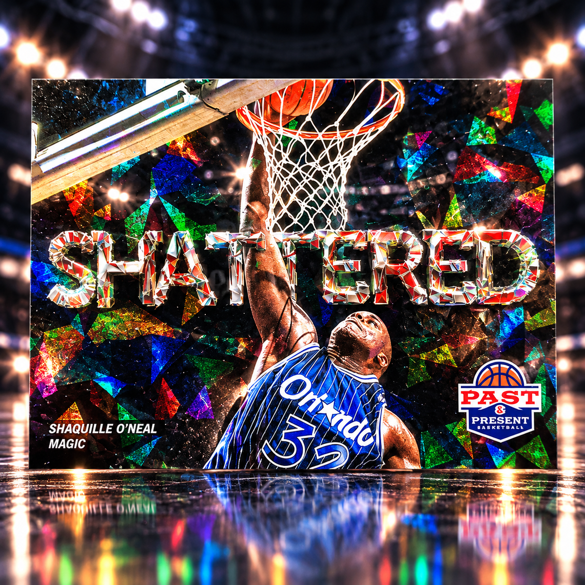 2012 Past and Present SHAQUILLE O'NEAL Shattered Cracked Ice Magic