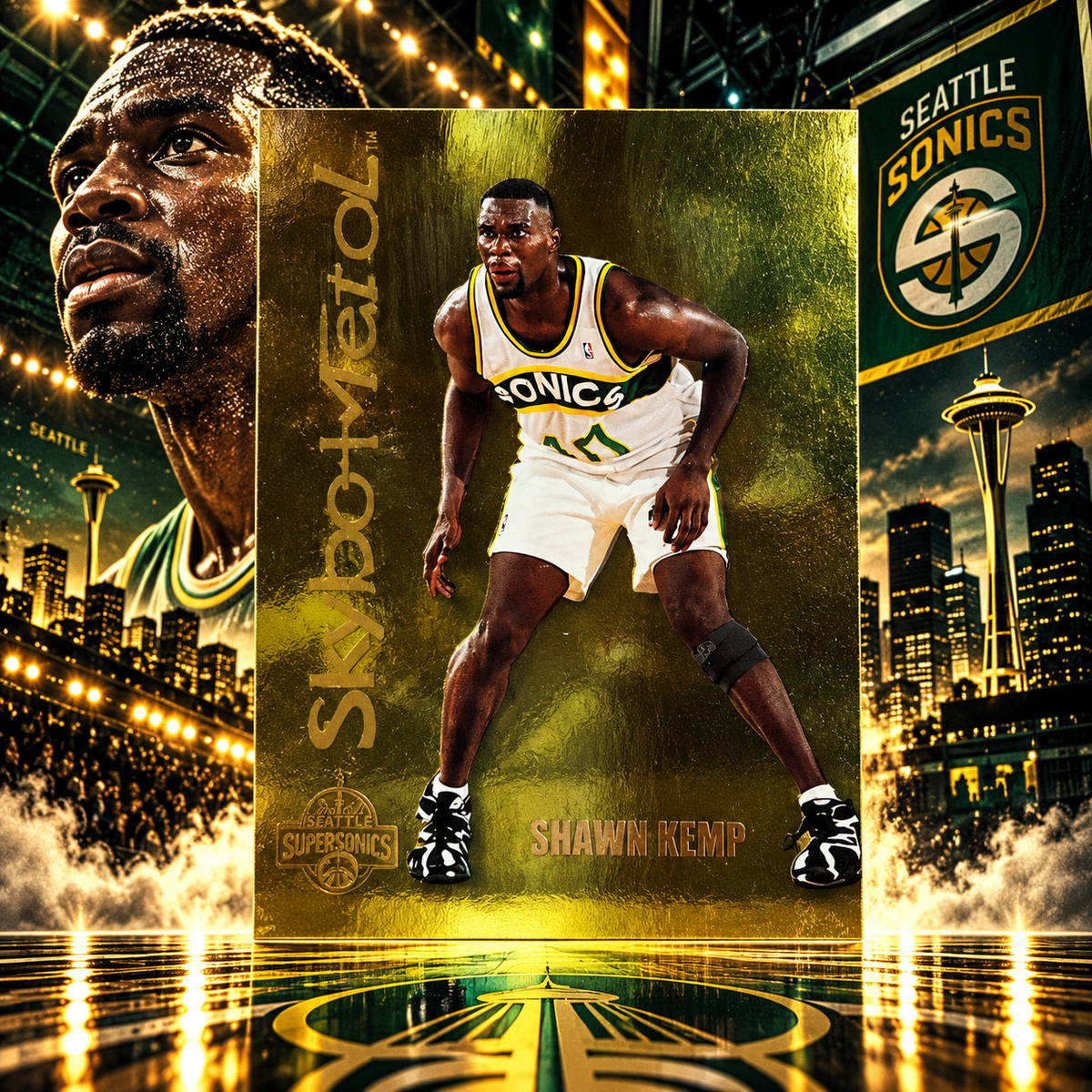 1995 Skybox SHAWN KEMP Skytech Force Sonics