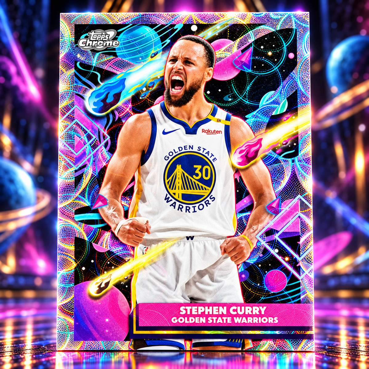 2025 Topps Cosmic STEPHEN CURRY Nucleus Refractor Short Print Warriors