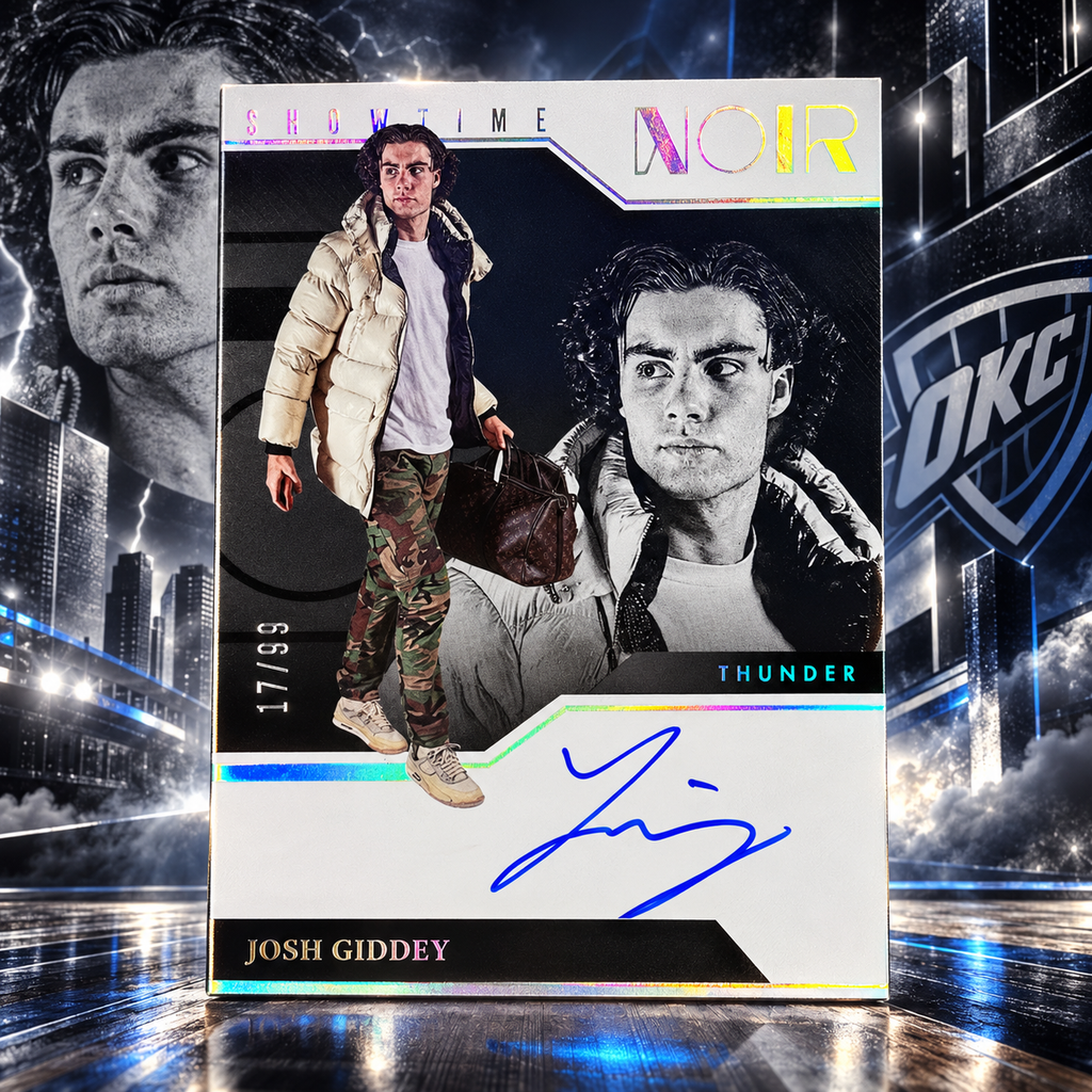 2022 NOIR JOSH GIDDEY Showtime Auto /99 On Card OKC