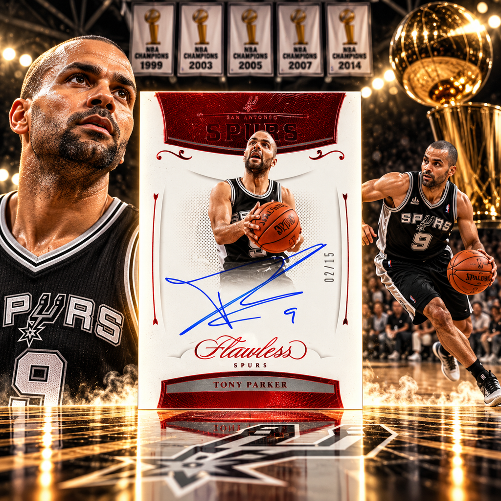 2020 Flawless TONY PARKER Legendary Scripts Ruby /15 Spurs