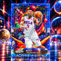 2025 Topps Cosmic TYRESE MAXEY Propulsion SP Blue Moon Refractor /99 Sixers