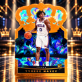 2020 Crown Royale TYRESE MAXEY Crystal Die Cut Short Print Rookie Sixers