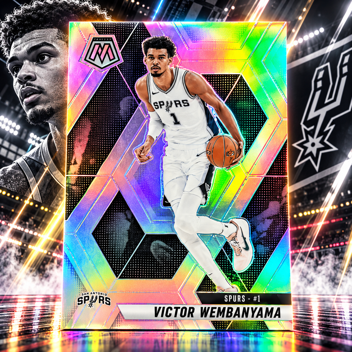 2024 Mosaic VICTOR WEMBANYAMA Silver Spurs ©