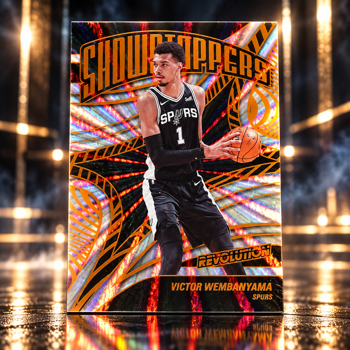 2024 Revolution VICTOR WEMBANYAMA Showstoppers Sunburst /75 Spurs