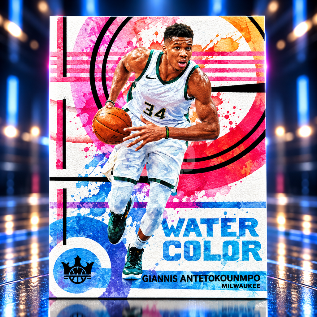 2025 Court Kings GIANNIS ANTETOKOUNMPO Water Color Obsidian 2/8 Bucks