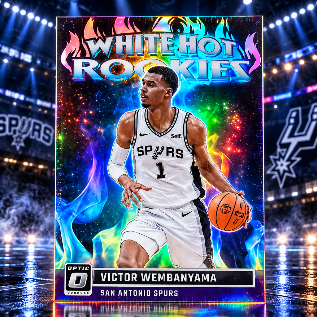 2023 Donruss Optic VICTOR WEMBANYAMA White Hot Rookies Purple Spurs (C)