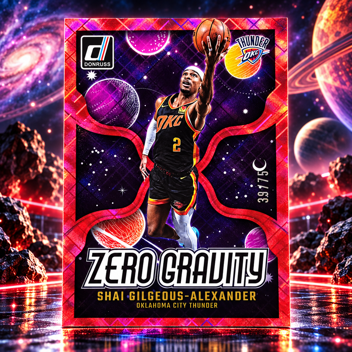 2024 Donruss SHAI GILGEOUS-ALEXANDER Zero Gravity Red Diamond /75 Thunder